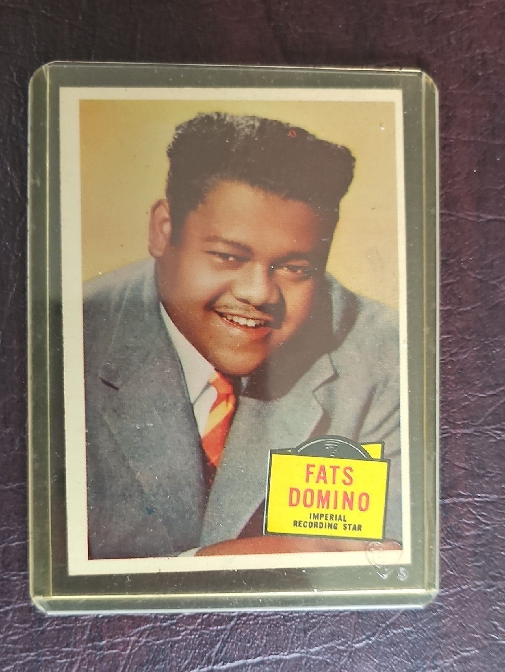Vintage 1957 Fats Domino Topps Card